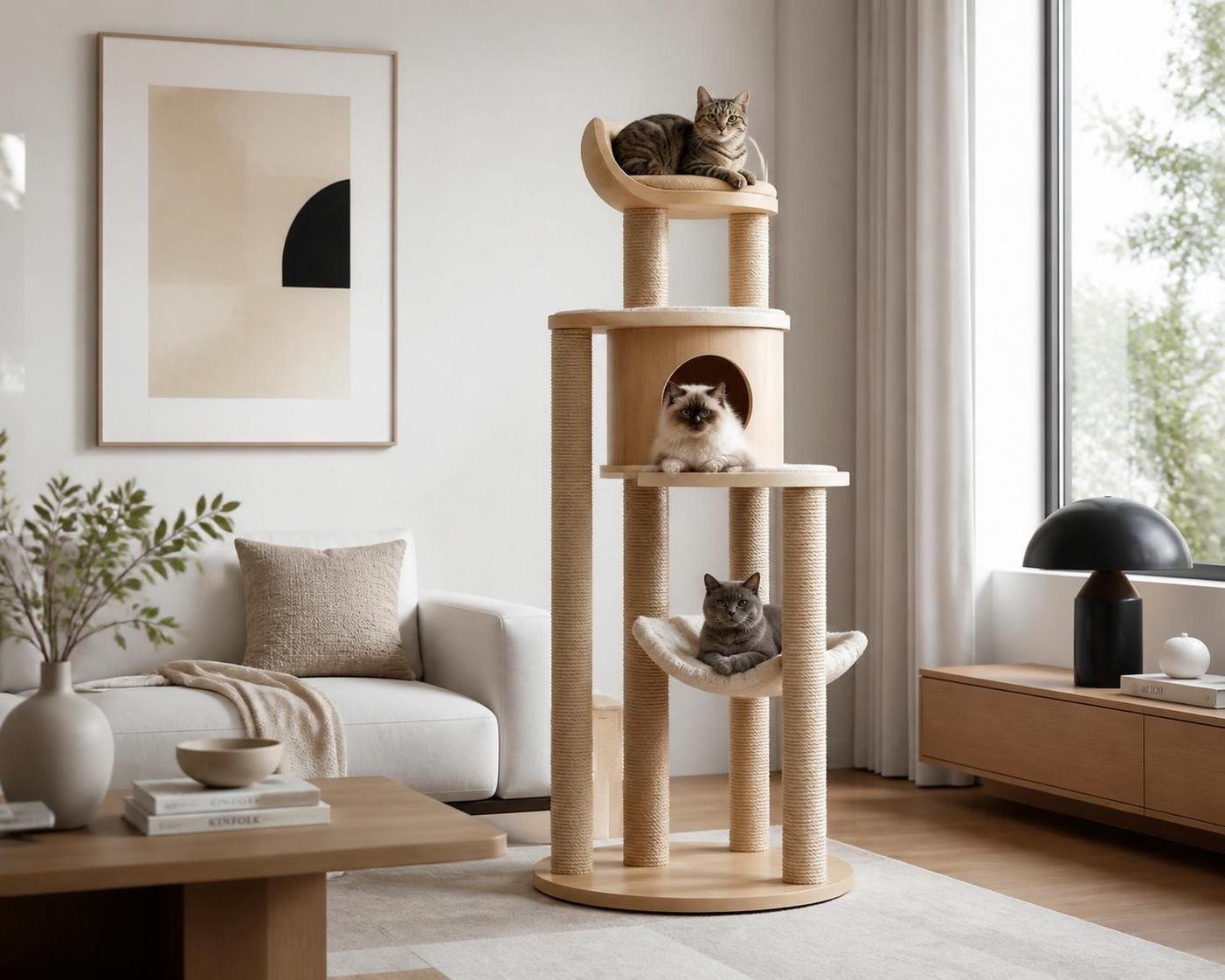 découvrez nos arbres à chat design alliant élégance et confort pour votre félin, parfaits pour sublimer votre intérieur tout en favorisant le bien-être de votre compagnon.