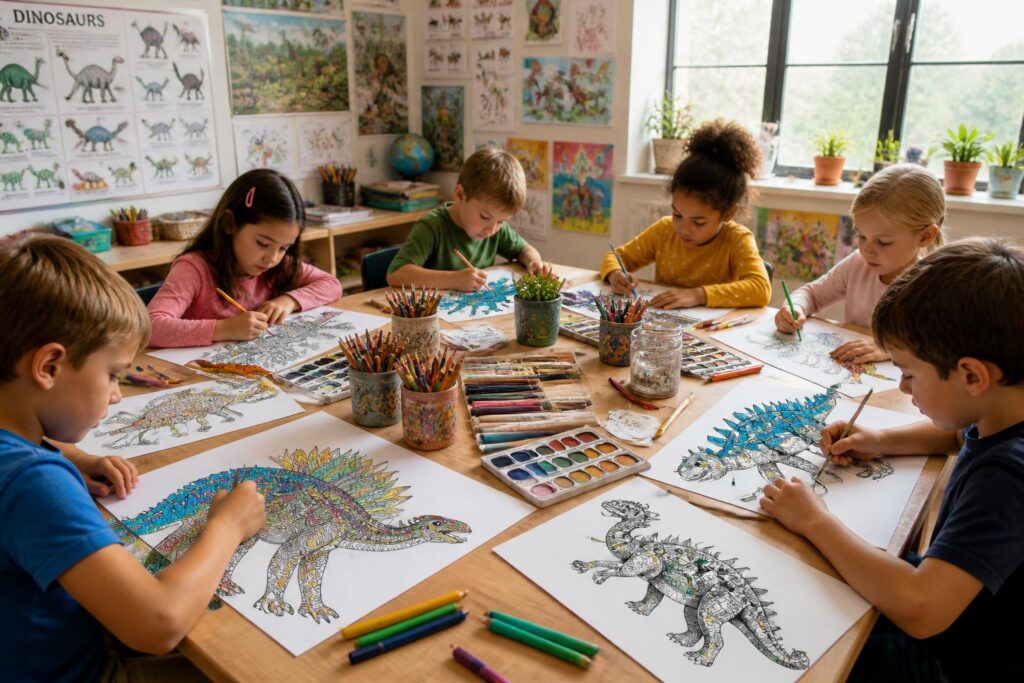 découvrez des idées originales de coloriage dinosaure pour stimuler la créativité et l'imagination des enfants tout en s'amusant.