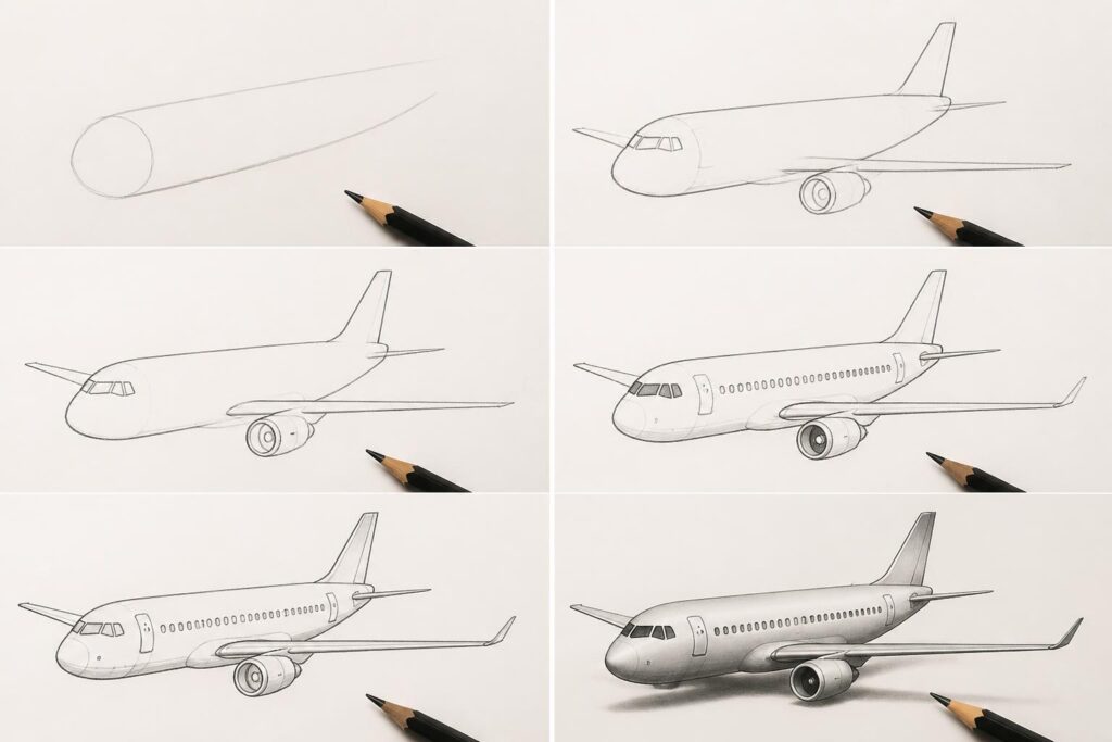 apprenez à dessiner un avion facilement grâce à notre guide simple et détaillé. suivez les étapes clés pour réaliser un croquis réussi, parfait pour débutants et passionnés.