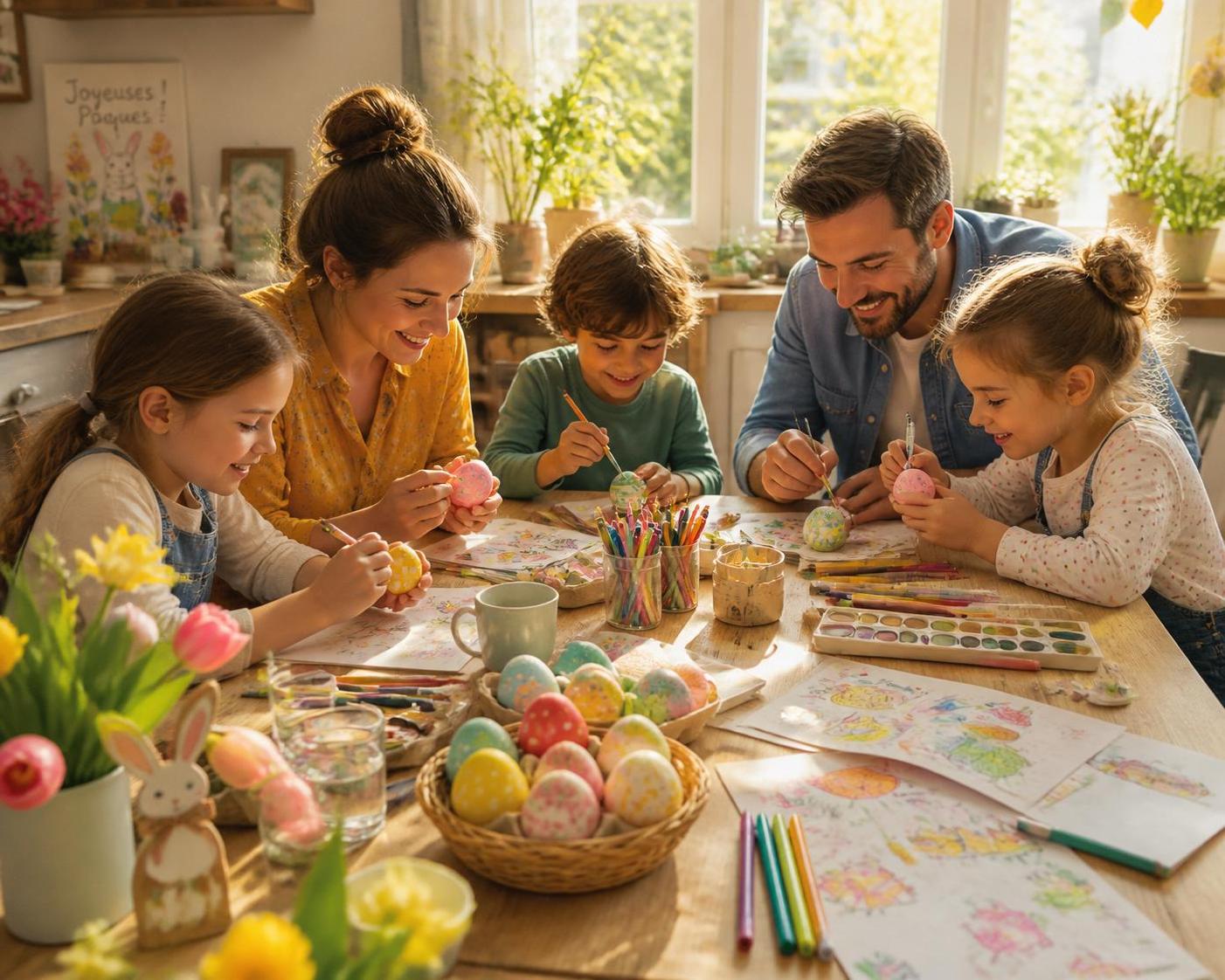 découvrez des astuces simples et amusantes pour organiser un atelier créatif en famille avec des œufs de pâques à colorier. idées originales et conseils pratiques pour éveiller la créativité de tous âges.
