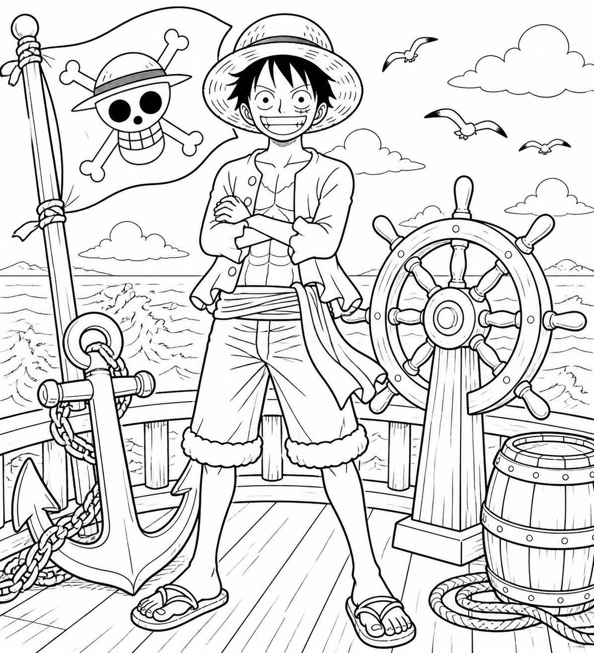 découvrez une collection unique de coloriages luffy, le célèbre héros de one piece, pour tous les âges. amusez-vous à redonner vie à vos scènes préférées en les coloriant !