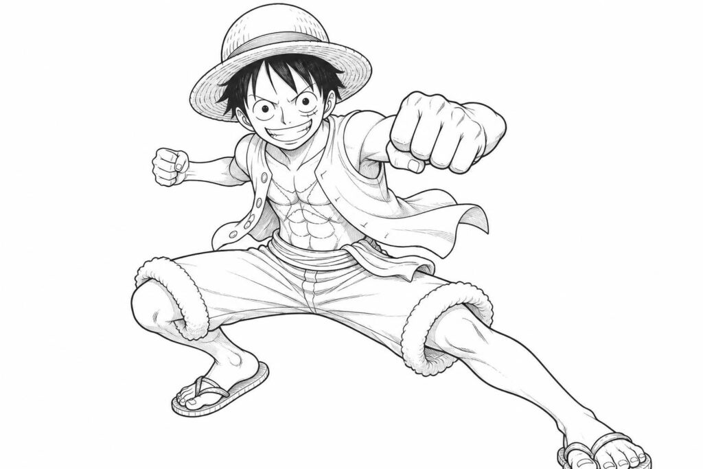 découvrez notre collection de coloriages de luffy, le héros emblématique de one piece, et amusez-vous à donner vie à ses aventures à travers des dessins à colorier captivants.