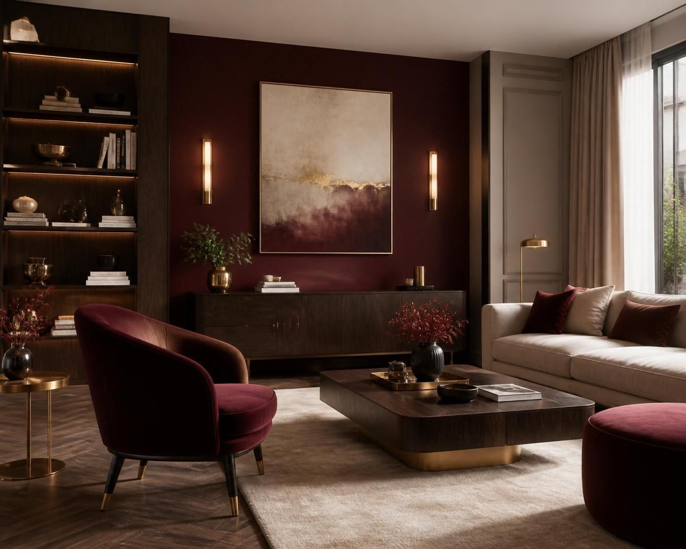 découvrez comment intégrer la couleur bordeaux avec élégance dans votre décoration intérieure pour un style chaleureux et raffiné.