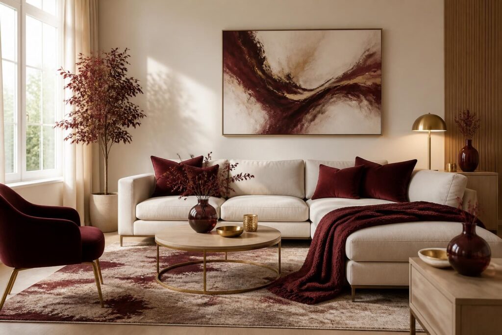découvrez comment intégrer la couleur bordeaux avec élégance dans votre décoration intérieure pour créer une ambiance chaleureuse et sophistiquée.