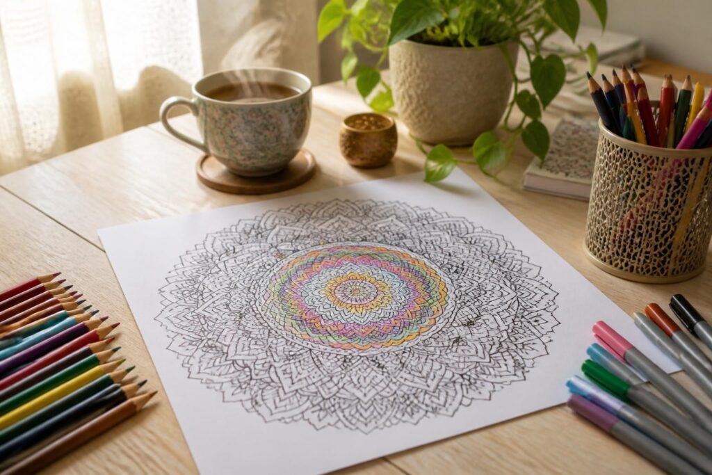 découvrez le coloriage mandala, une activité zen idéale pour stimuler votre créativité tout en favorisant la détente et le bien-être.
