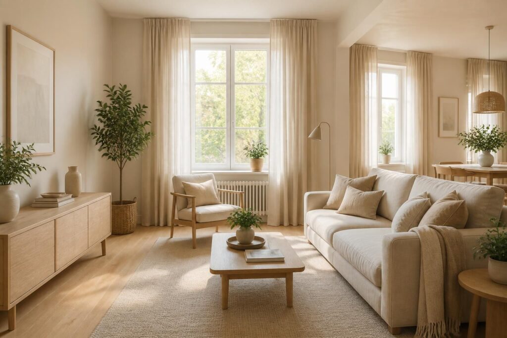 découvrez comment intégrer la couleur lin dans votre intérieur pour créer une ambiance lumineuse, douce et naturellement élégante.