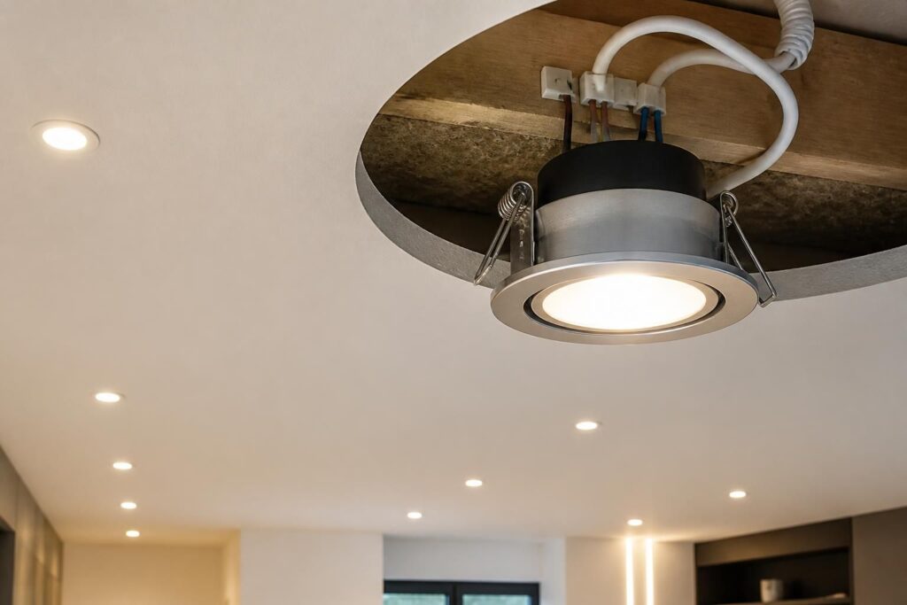 découvrez les règles essentielles pour installer correctement un spot encastrable au plafond et assurer une installation conforme aux normes en vigueur.